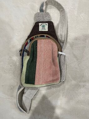 Himalaya Hemp Multicolor Casual Sling Bag for Men